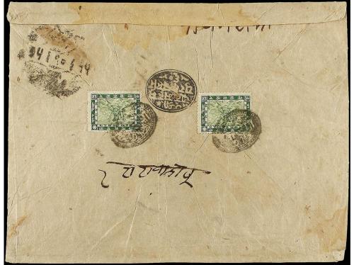 ✉ NEPAL. Mi. 22 (6). 1919 (January). KALAIYA to KATHMANDU. R