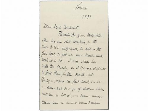 ✉ SUDAN. 1896 (August 7). DONGOLA CAMPAIGN. SARRAS (Sudan) t