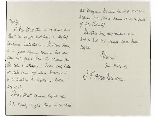 ✉ SUDAN. 1896 (August 7). DONGOLA CAMPAIGN. SARRAS (Sudan) t