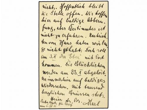 ✉ ESPAÑA. 1911. AGADIR to GERMANY. German green postal stati