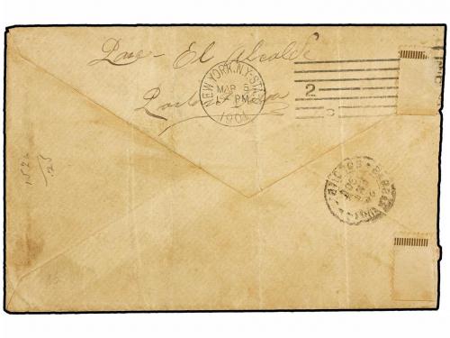 ✉ COLOMBIA. 1901. ANDRES a NEW YORK y reexpedida a Alemania.