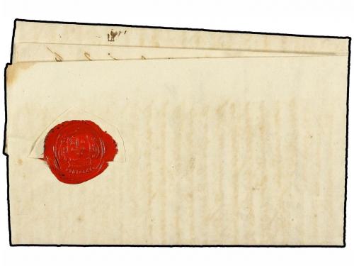 ✉ BELGICA. 1746 (Sept.). OCUPACIÓN FRANCESA, MONS a PAMIERS 