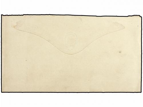 ✉ PARAGUAY. 1881. ASUNCIÓN correo interior. 5 cts. castaño r