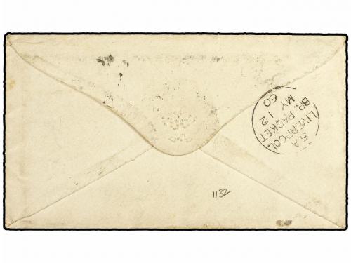 ✉ COLONIAS ESPAÑOLAS: FERNANDO POO. 1860. FERNANDO POO a NEW