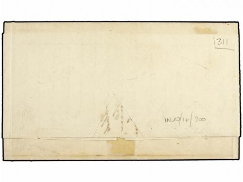 ✉ MEXICO. 1861. GUANAJUATO a GUADALAJARA. 1/2 sello de 4 rea