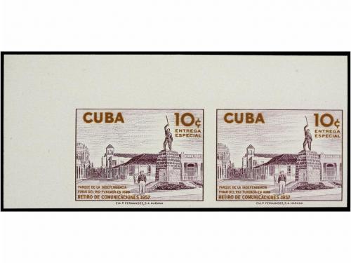 ** CUBA. Ed. 725/32s. 1957. SERIE COMPLETA en pareja SIN DEN