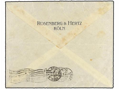 ✉ CUBA. Mi. 7 Ig. 1928 (10-X). ALEMANIA a LA HABANA. Circula