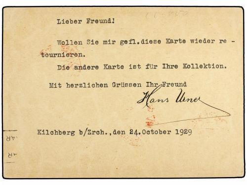 ✉ CUBA. 1929 (2-XI). SUIZA a LA HABANA. Entero postal suizo 