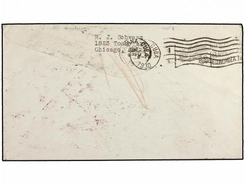 ✉ CUBA. 1930 (24-V). RÍO DE JANEIRO a LA HABANA. Circulado c