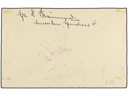 ✉ CUBA. 1930 (8-V). AMSTERDAM a ALEMANIA. Circulada con sell