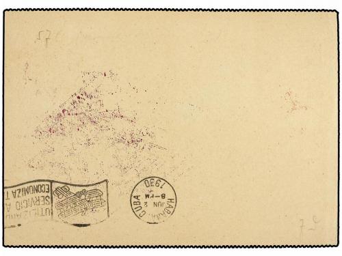 ✉ CUBA. 1930 (19-5). ALEMANIA a ALEMANIA. Entero postal alem