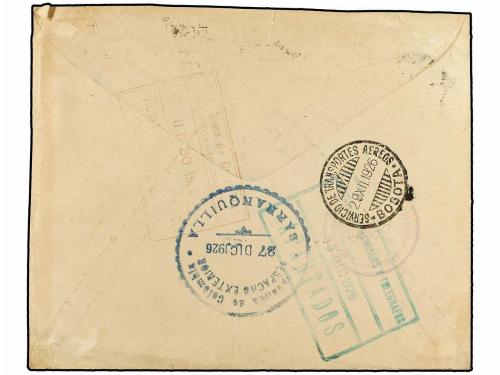 ✉ CUBA. 1926 (16 Diciembre). HABANA a BOGOTÁ vía BARRANQUILL