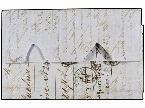 ✉ ITALIA. 1863. SIGNA a SUIZA. 10 cents. bistre, 40 cts. roj