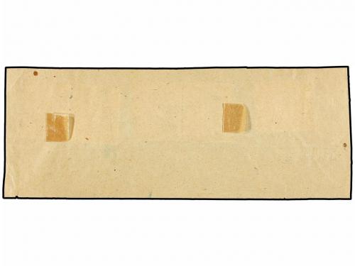 Δ ESPAÑA: TELEGRAFOS. Ed. 46F(2),44,45(2). FRAGMENTO con dos