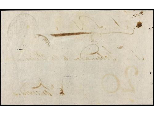 ✉ ESPAÑA: PREFILATELIA. (1845 ca.). FRONTAL. LAZARETO DE SAN
