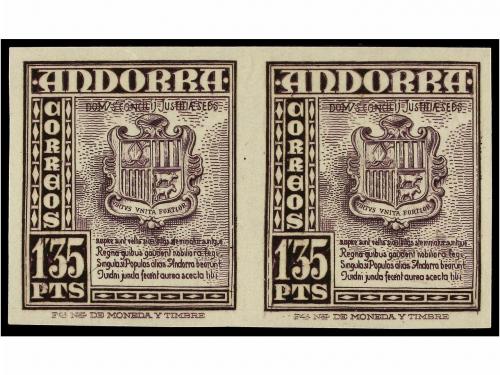 ** ANDORRA. Ed. 48/55s. Juego completo de siete sellos en pa
