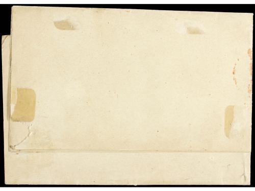 ✉ ESPAÑA. Ed. 1. 1850. PONTEVEDRA a SANTIAGO. 6 cuartos negr