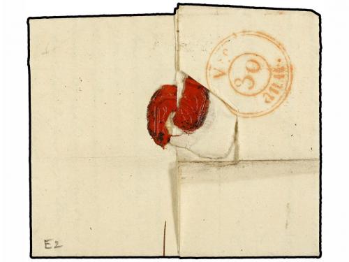 ✉ SUECIA. 1803. STOCKHOLM a PARÍS. Marca lineal STOCKHOLM y 