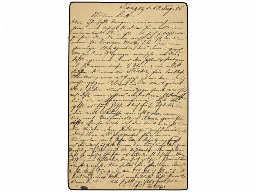 ✉ MARRUECOS. 1905. TÁNGER a ALEMANIA. Entero Postal de 5 cts