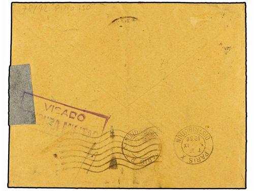 ✉ ESPAÑA GUERRA CIVIL. 1938 (2 Sept.). Circulada desde el fr