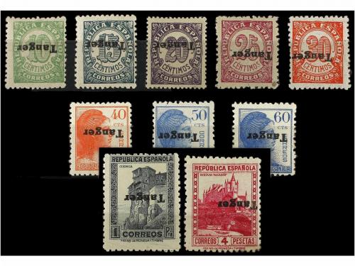 * COLONIAS ESPAÑOLAS: TANGER. Ed. 115/20, 122/126hi. 10 sell