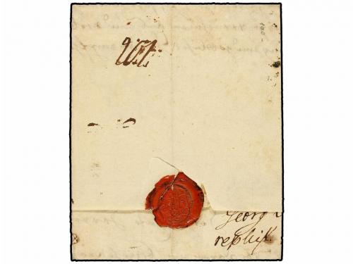 ✉ DINAMARCA. 1748. COPENHAGEN to FRANCE. Entire letter. Manu