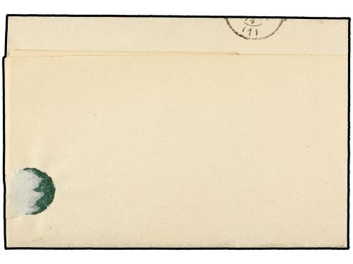 ✉ ESPAÑA. Ed. 133 F. 1874. RÍO SECO a MADRID. 10 cts. verde 