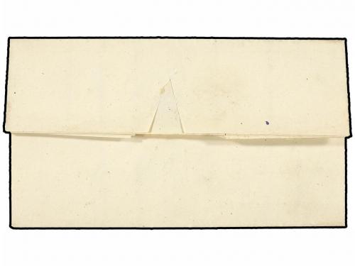 ✉ ESPAÑA. Ed. 44F. 1857. ANTEQUERA (Málaga) a ECIDA. 4 cuart