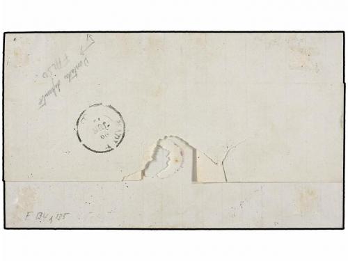 ✉ ESPAÑA. Ed. 153F, 154 F. 1875. BARCELONA a MADRID. 10 cts.