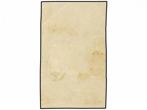 Δ ESPAÑA. Ed. 109F. 200 mils. castaño FALSO POSTAL tipo II. 