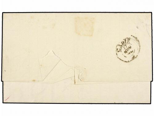 ✉ ESPAÑA. Ed. 107F. 1870. MARCHENA (Sevilla) a CÁDIZ. 50 mil