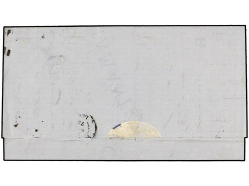 ✉ ESPAÑA. Ed. 133F. 1873. SANTANDER a RIVADEO. 20 cent. verd