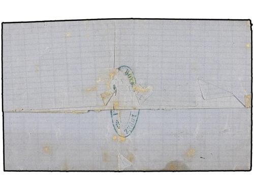 ✉ ESPAÑA. Ed. 133F, 141. 1874. LUARCA a SALAS. 10 cts. verde