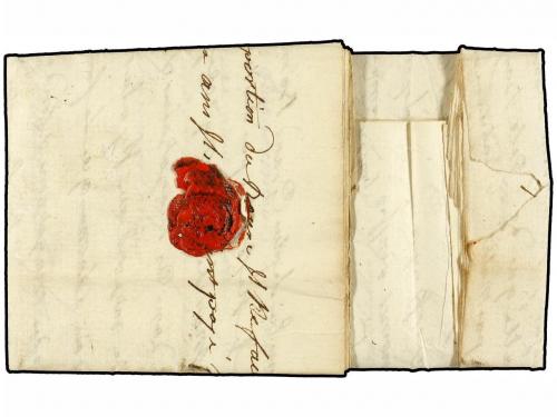 ✉ MARTINICA. 1725. MARTINIQUE a BORDEAUX. Encaminada hasta L