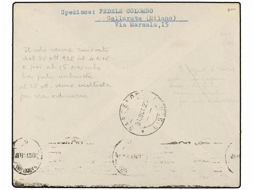 ✉ ESPAÑA. 1928 (28-10). GÉNOVA a BARCELONA. Carta preparada 