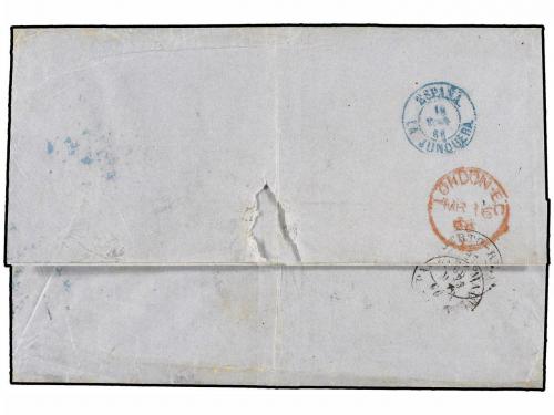 ¿ PUERTO RICO. 1866. MAYAGUEZ a PALMA DE MALLORCA. Circulada