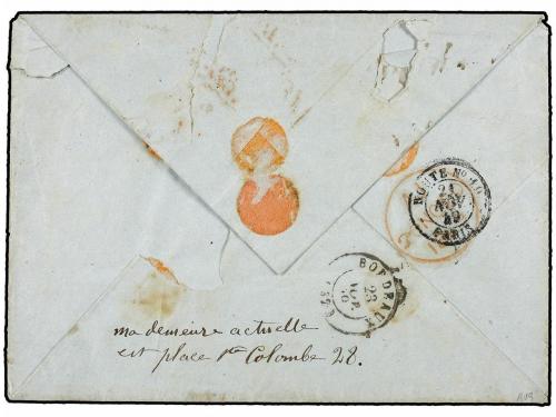 ✉ COLONIAS INGLESAS. 1848 (July 8). BRITISH INDIAN OCEAN TER