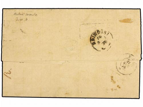 ✉ LEVANTE: CORREO AUSTRIACO. Ed. . 1876 [June 10]. Entire le
