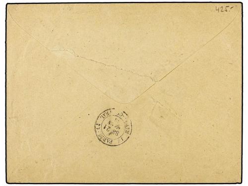 ✉ REUNION. Ed. . 1883 (Feb 27). Stampless cover to Paris wit