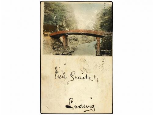 ✉ JAPON. 1899. YOKOHAMA a WIEN. Entero postal de 1 sen con f