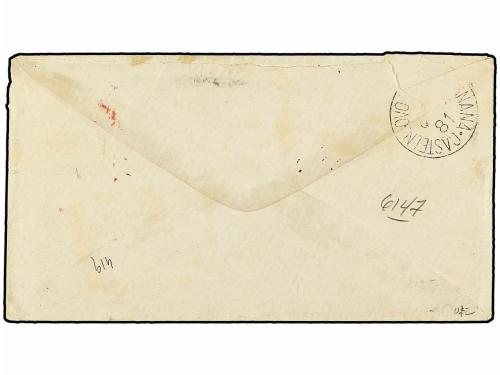 ¿ ARGENTINA. 1881. Registered envelope to Castelnuovo, Italy