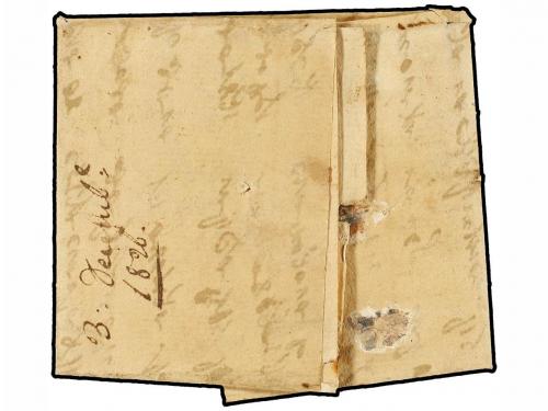 ✉ GRECIA: ISLAS JONICAS. 1826 (Nov. 18). PARGA (Greece) to M