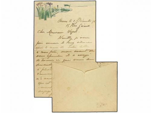 ¿ BELGICA. 1896 (Dec 1). Cover and full original contents us