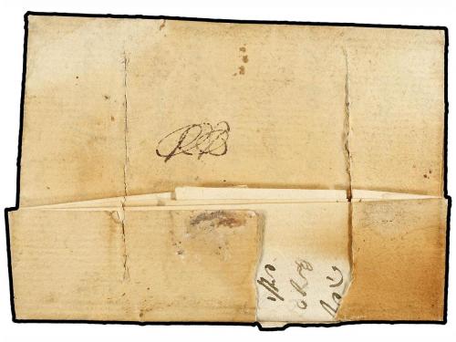 ✉ GRECIA: ISLAS JONICAS. 1828 (Dec. 12). METHONI (Greece) to