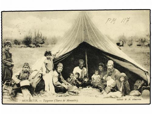 ✉ ALBANIA. 1919 (9-3). VLADOVA? a GENOVA. Tarjeta circulada 