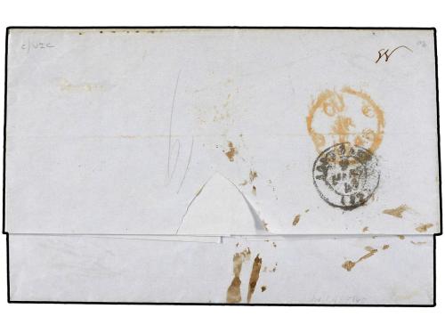 ✉ VENEZUELA. 1848 (Jan 24). Entire letter datelined CIUDAD B