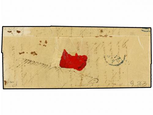 ✉ MALTA. 1837 (Dec. 19). Large part entire letter from SMYRN