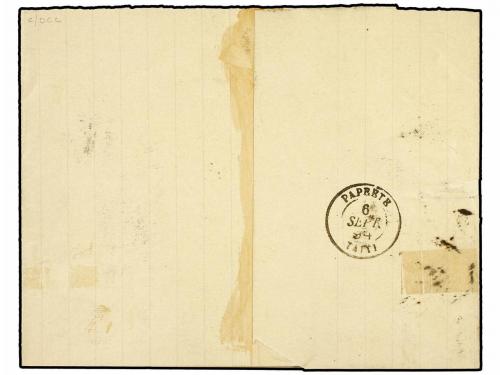 ✉ TAHITI. Ce. 18+20. 1894 (Sept. 6). Newspaper wrapper maile