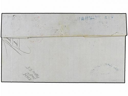 ✉ INDIA FRANCESA. Ce. 54. 1887 (Jan 25). Entire letter writt