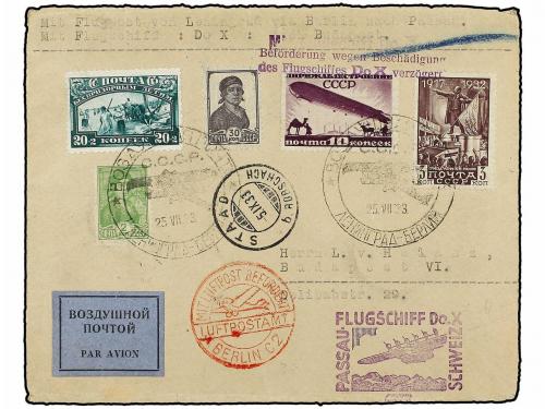 ¿ RUSIA. 1933. LENINGRADO a BUDAPEST circulada por DORNIER D